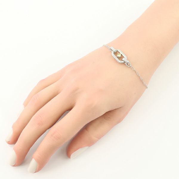 ジェムケリー ブレスレット イエロー＆クリアダイヤ ダイヤモンド 0.216ct/0.45ct   K10WG 
