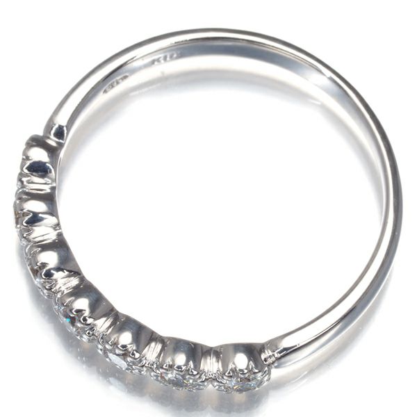スタージュエリー リング ダイヤ 0.22ct フラワーセッティング 7P 13号 K18WG 保証書