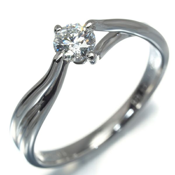 ダイヤ 0.31ct 一粒 リング Pt950 