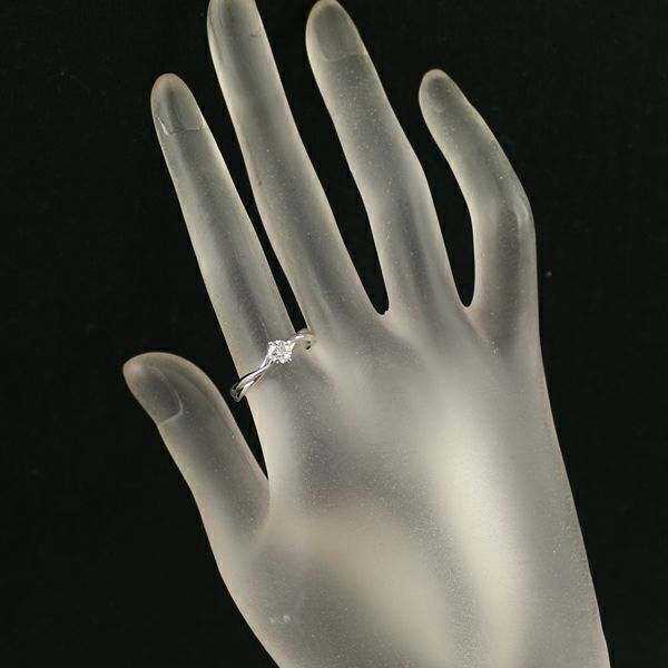 ダイヤ 0.31ct 一粒 リング Pt950 