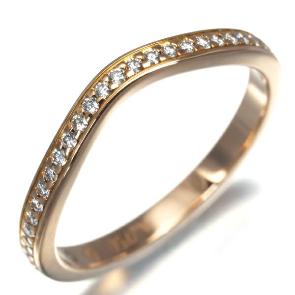 カルティエ リング ダイヤ バレリーナ ハーフエタニティ 50号 K18PG 