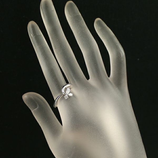 星の砂 リング ダイヤ 0.26ct  15.5号 Pt900 
