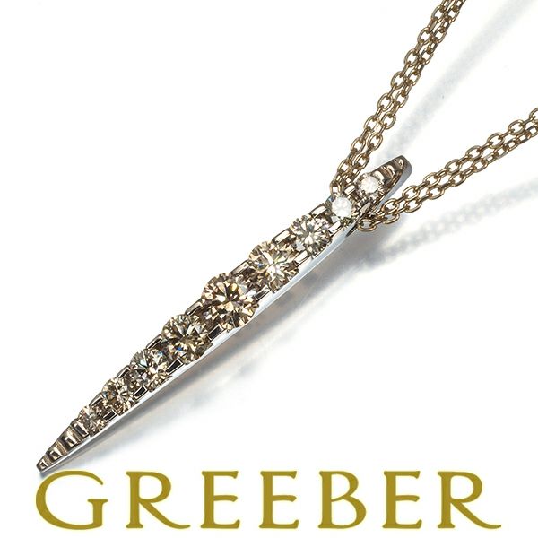 カシケイ ネックレス ダイヤ 1.00ct ネイキッド  K18BG 