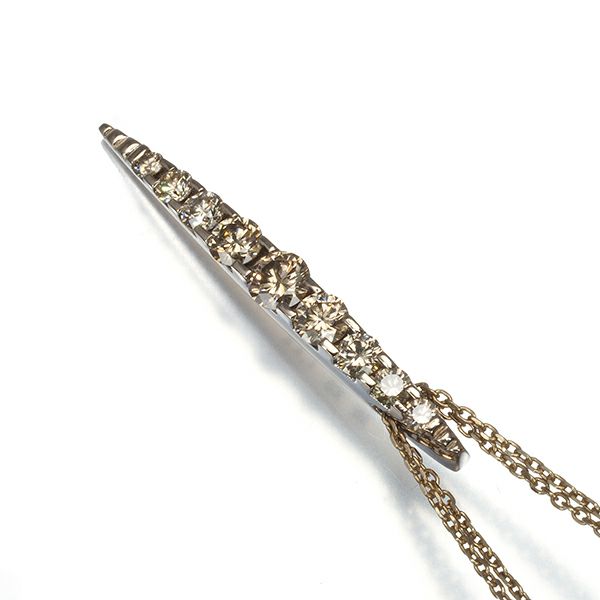 カシケイ ネックレス ダイヤ 1.00ct ネイキッド  K18BG 