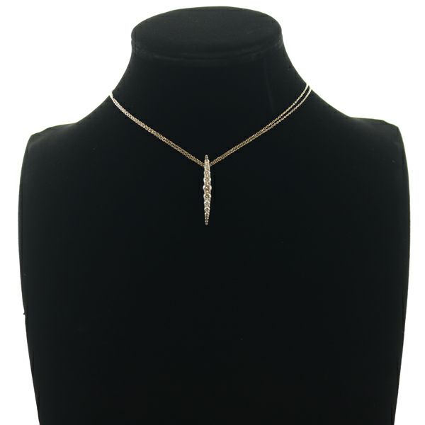 カシケイ ネックレス ダイヤ 1.00ct ネイキッド  K18BG 