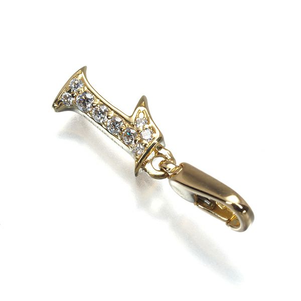 ゆきざき ペンダントトップ ダイヤ 0.05ct ノンブルプティ ナンバー No.1 チャーム K18YG 
