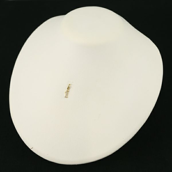 ゆきざき ペンダントトップ ダイヤ 0.05ct ノンブルプティ ナンバー No.1 チャーム K18YG 