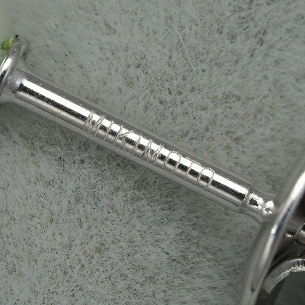 ミキモト ピアス ベビーパール アコヤ真珠 4.2mm K18WG 