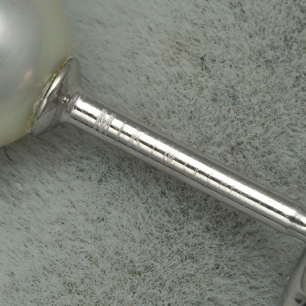 ミキモト ピアス パール アコヤ真珠 5.2mm K18WG 