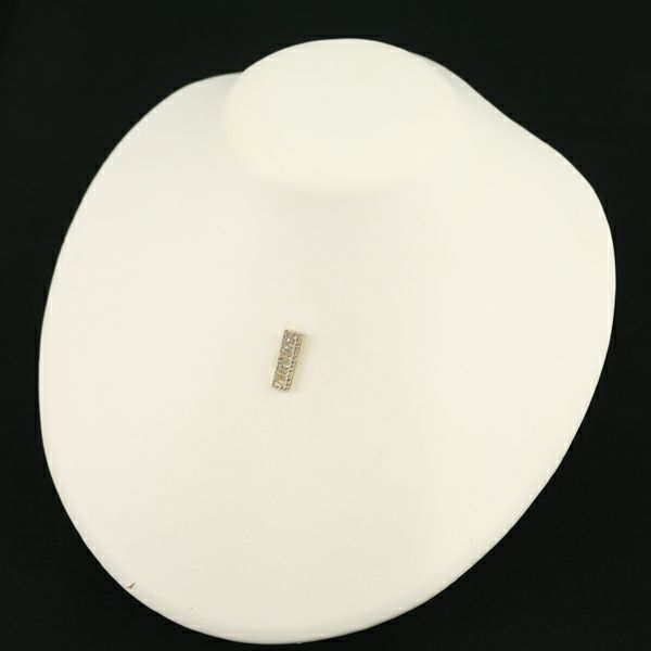 ダイヤ 0.30ct/0.25ct 2種カット  ペンダントトップ K18YG 