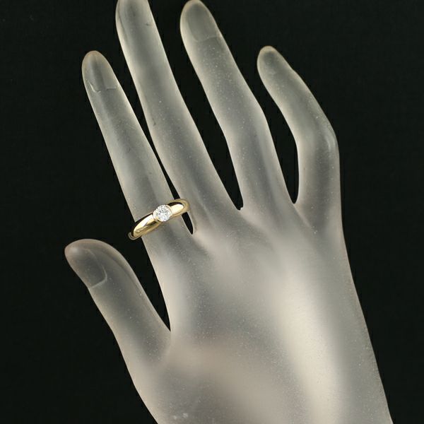 カルティエ リング ダイヤ 0.30ct シェリー 49号 K18YG 
