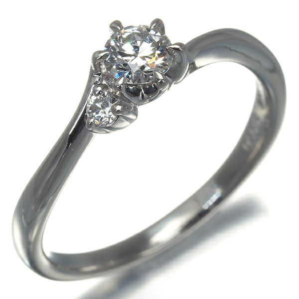 セリーヌ リング ダイヤ 0.287ct 2P 11号 Pt950 