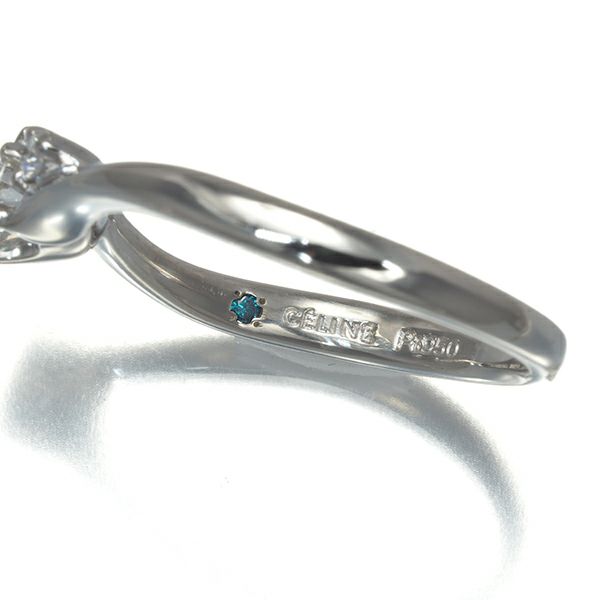 セリーヌ リング ダイヤ 0.287ct 2P 11号 Pt950 