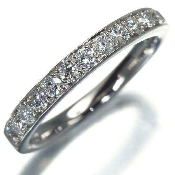 ヴァンドーム リング ダイヤ 0.30ct  ハーフエタニティ 7号 Pt950 