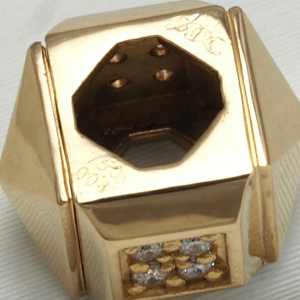 SJX ペンダントトップ ダイヤ 0.04ct   K18YG 