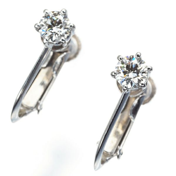 タサキ イヤリング ダイヤ 0.20ct/0.21ct  一粒 Pt900 