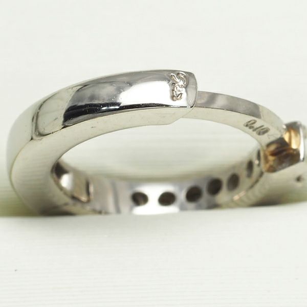 スタージュエリー ピアス ダイヤ 0.10ct/0.10ct  フープ Pt950 