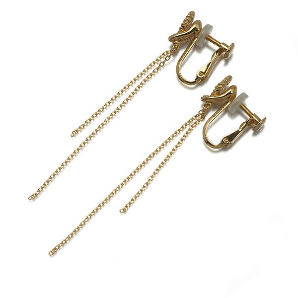 カシケイ/フォーエバーマーク イヤリング ダイヤ 0.14ct/0.14ct エンコルディア  K18YG 