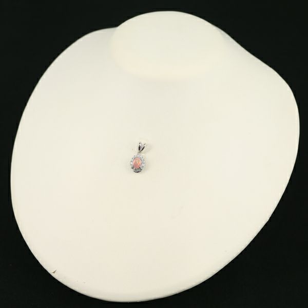 オパール 0.34ct ダイヤ 0.31ct   ペンダントトップ Pt900 