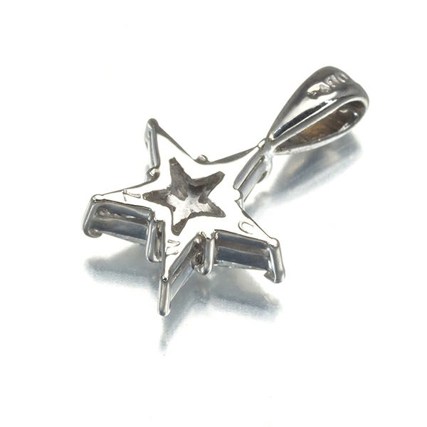 ダイヤ 0.27ct スター  ペンダントトップ Pt900 