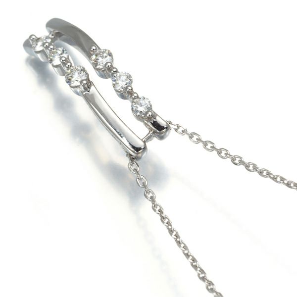 タサキ ネックレス ダイヤ 0.15ct 6P  K18WG 
