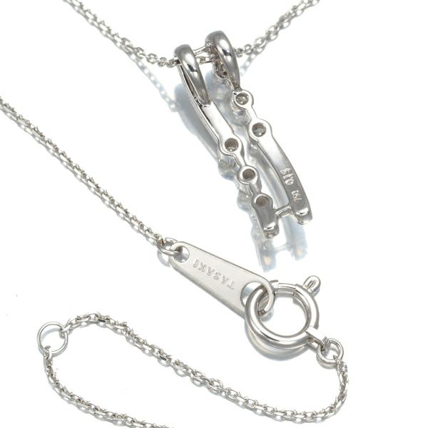 タサキ ネックレス ダイヤ 0.15ct 6P  K18WG 