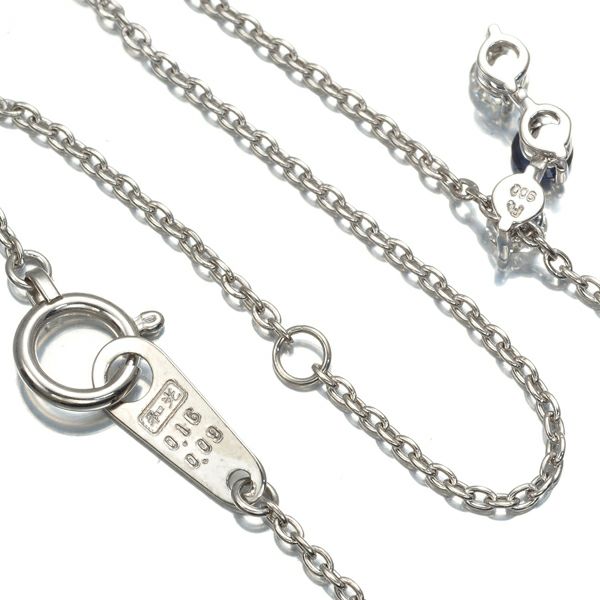 和光 ネックレス ダイヤ 0.16ct サファイア 0.09ct   Pt900/Pt850 
