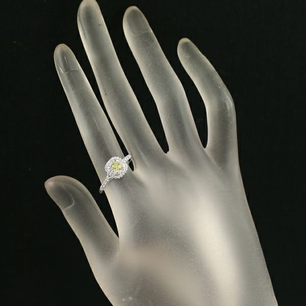 ティファニー リング イエローダイヤ 0.29ct FANCY INTENSE ソレスト 12号 K18YG/Pt