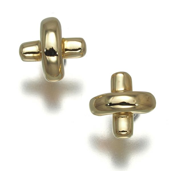 ティファニー ピアス  クロスステッチ  K18YG 