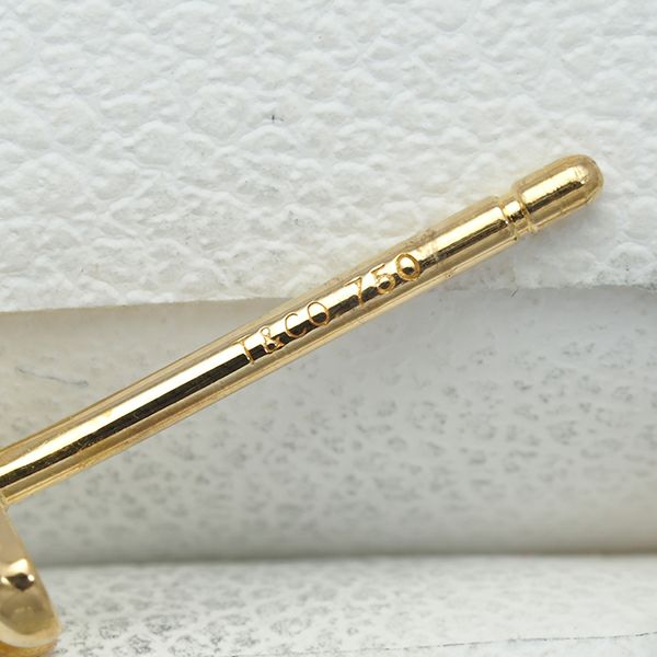 ティファニー ピアス  クロスステッチ  K18YG 