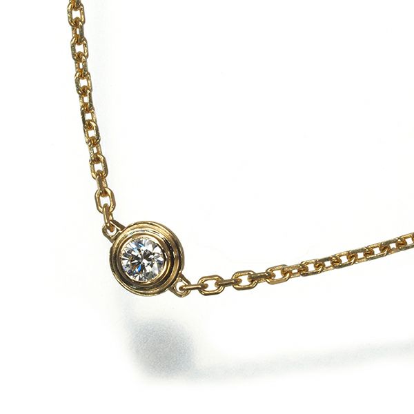 カルティエ ブレスレット ダイヤ ダムール ディアマンレジェ XS K18YG 