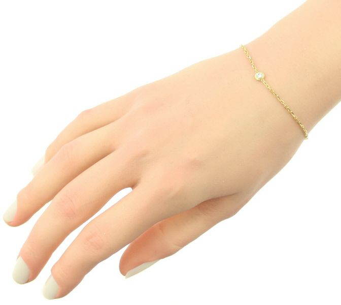 カルティエ ブレスレット ダイヤ ダムール ディアマンレジェ SM K18YG 