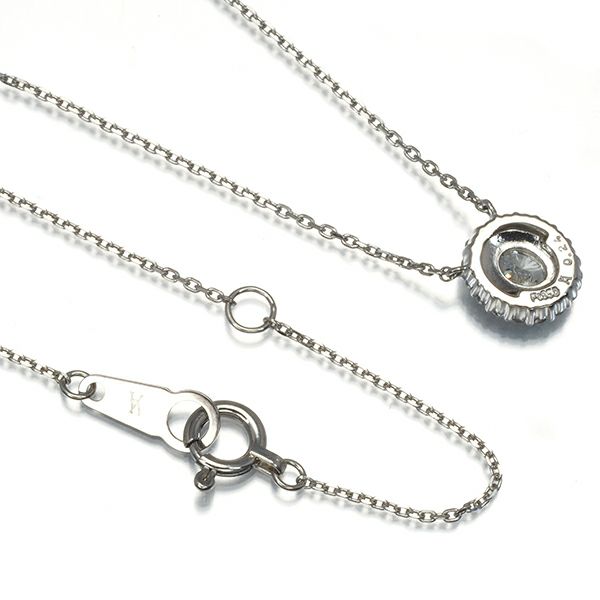 ヴァンドーム ネックレス ダイヤ 0.24ct   Pt950/Pt850 