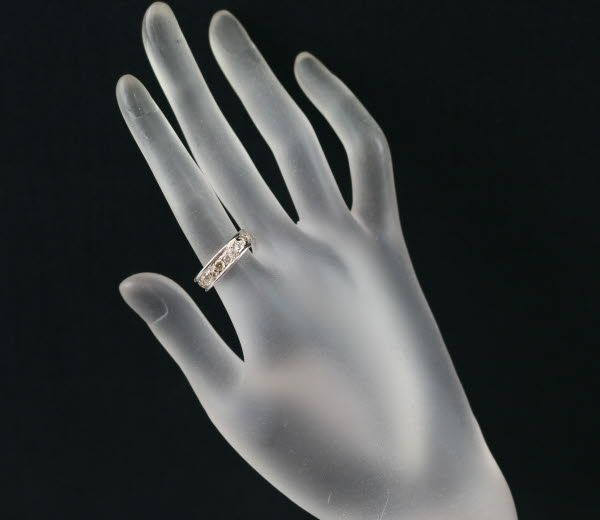 カシケイ リング ダイヤ 0.50ct メランジェ 12号 K18PG/WG 