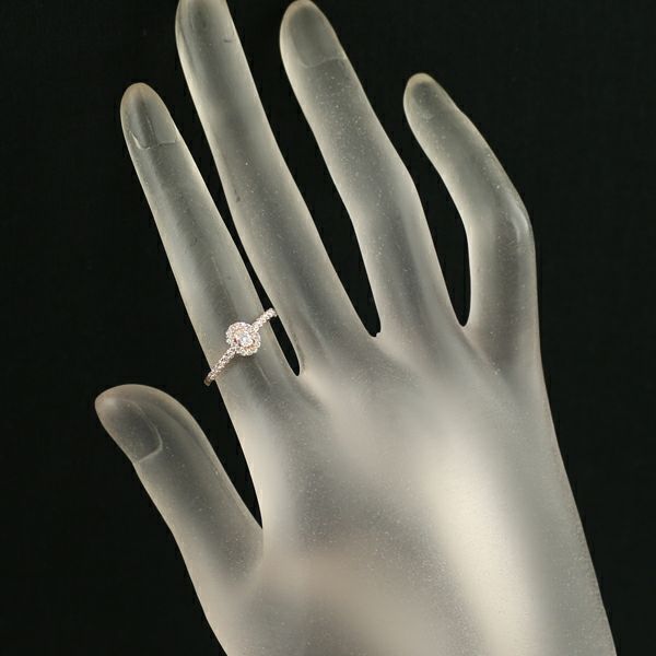 ヴァンドーム リング ダイヤ 0.090ct/0.12ct  9号 K18PG 