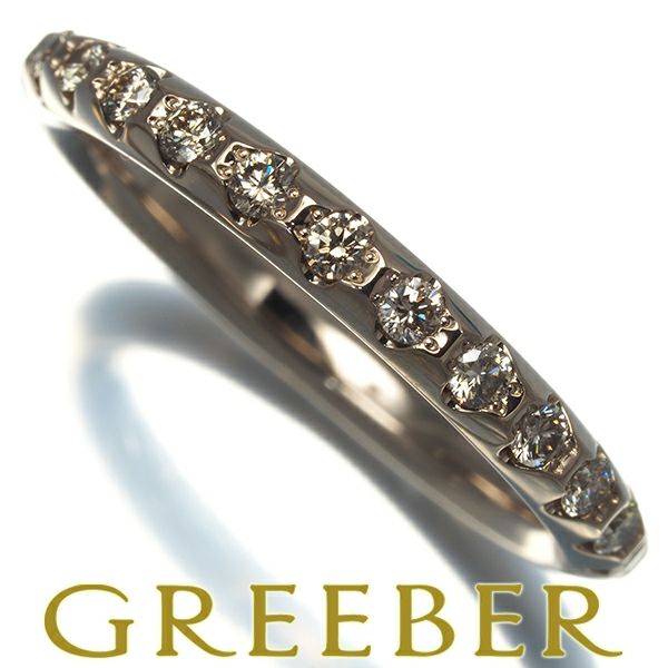 カシケイ リング ダイヤ 0.18ct ライン 11号 K18BG 
