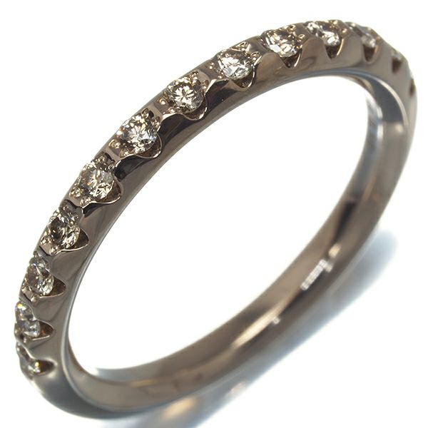 カシケイ リング ダイヤ 0.18ct ライン 11号 K18BG 