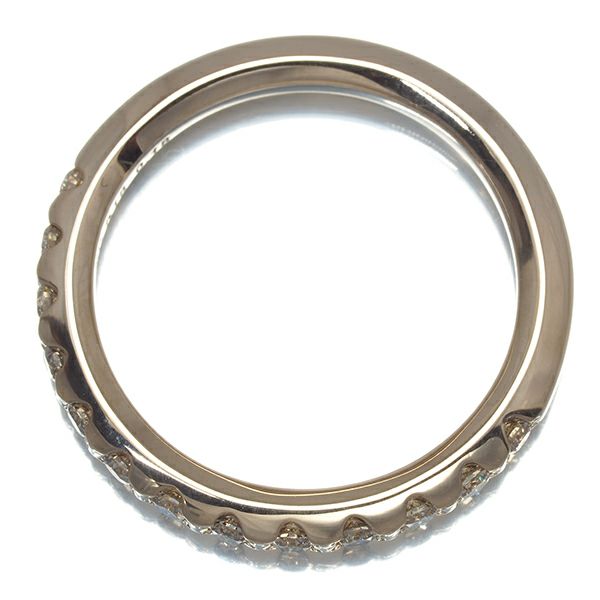 カシケイ リング ダイヤ 0.18ct ライン 11号 K18BG 