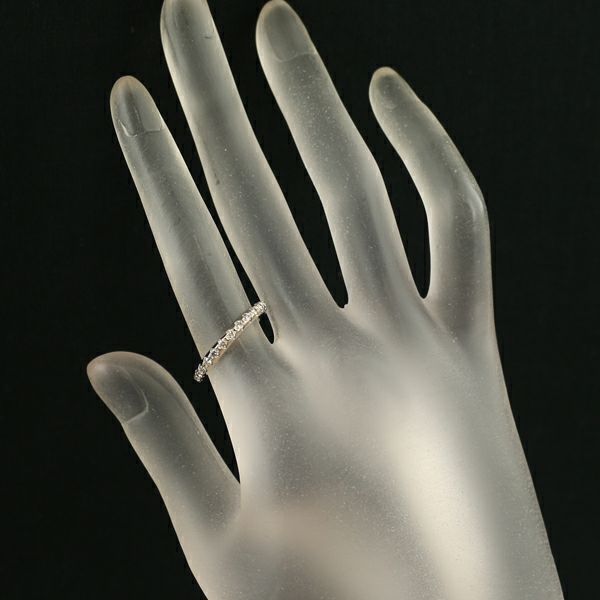 カシケイ リング ダイヤ 0.18ct ライン 11号 K18BG 