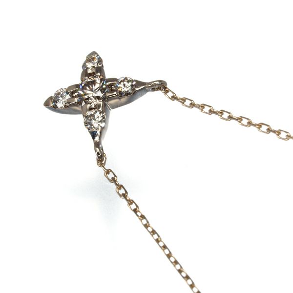 カシケイ ネックレス ブラウンダイヤ 0.12ct ネイキッド プチ  K18BG 
