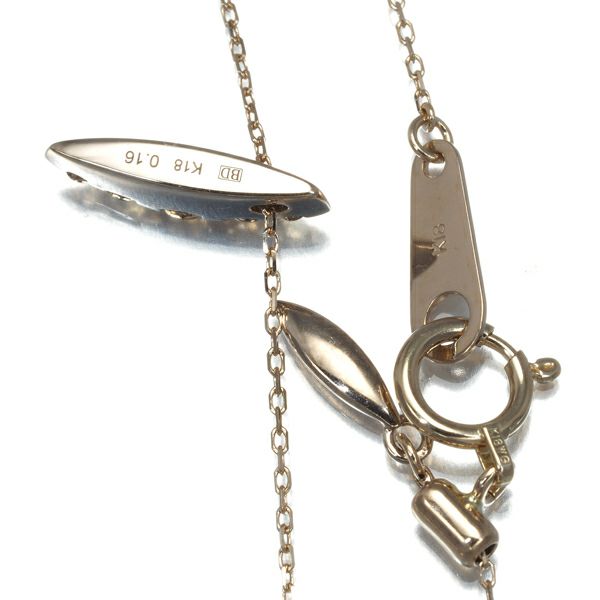 カシケイ ネックレス ブラウンダイヤ 0.16ct ネイキッド プチ  K18BG 