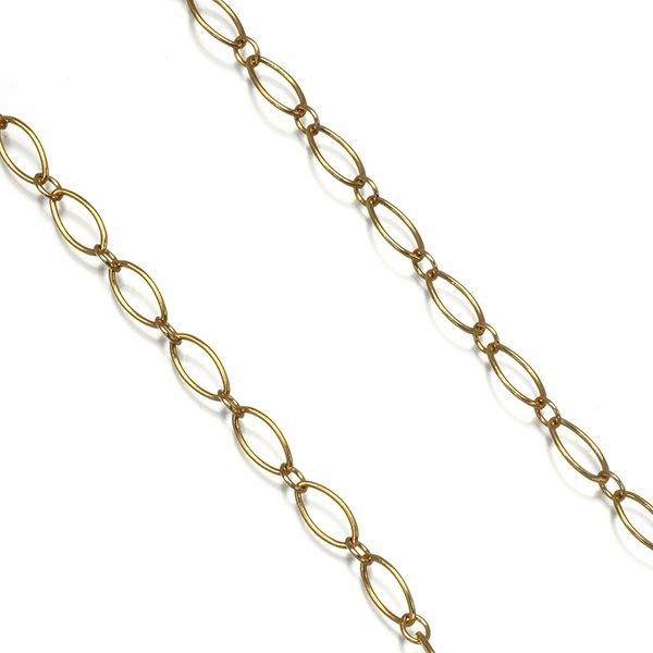ティファニー チェーンネックレス  オーバルリンク 91cm ロング K18YG 