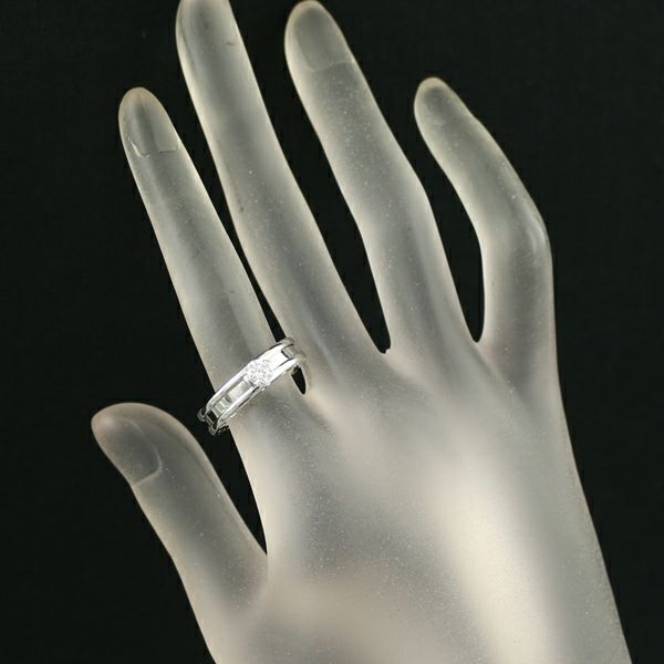 ブルガリ リング ダイヤ 0.35ct ビーゼロワン B-ZERO1 ソリテール 51号 K18WG 鑑定書