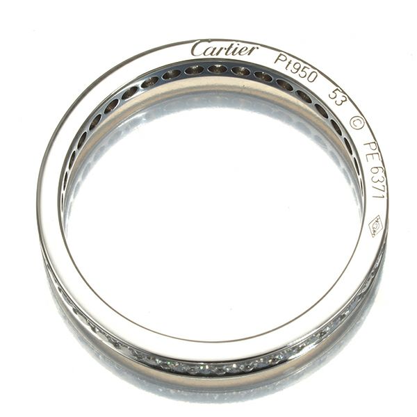 カルティエ リング ダイヤ バレリーナ フルエタニティ 2.5mm 53号 Pt950 