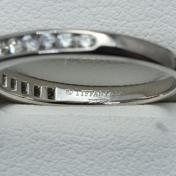 ティファニー リング ダイヤ 0.31ct ソリティア チャネルセッティング 11号 Pt950 