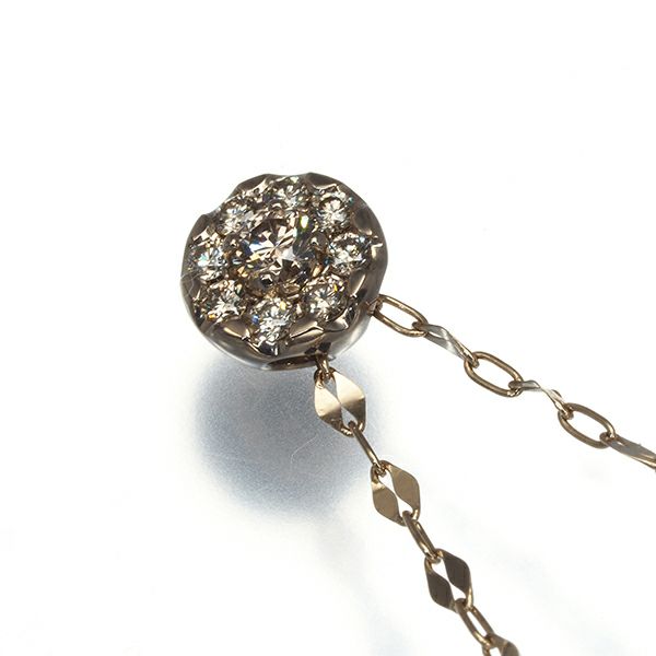 カシケイ ネックレス ダイヤ 0.25ct アダマス ロング エステールコラボ K18BG 