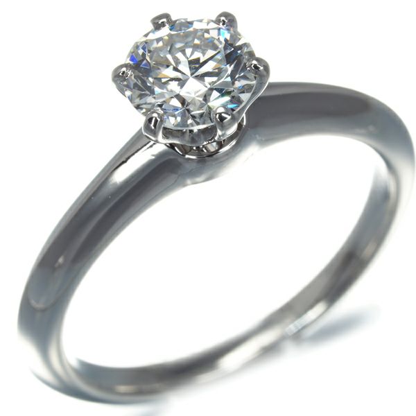 ティファニー リング ダイヤ 0.75ct ソリティア 11.5号 Pt950 