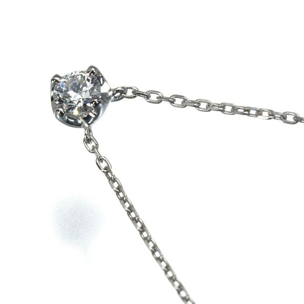 4℃ ネックレス ダイヤ  一粒 Pt850 