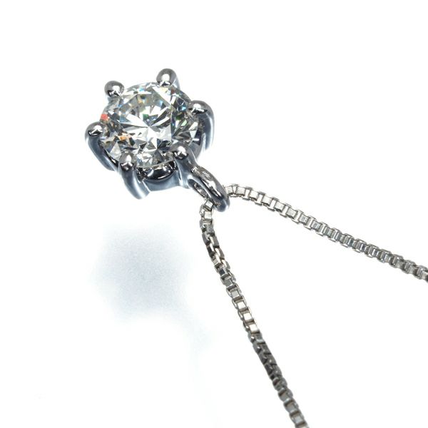タサキ ネックレス ダイヤ 0.40ct  一粒 Pt900/Pt850 