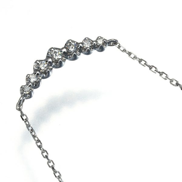 4℃ ネックレス ダイヤ   K18WG 
